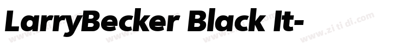 LarryBecker Black It字体转换
